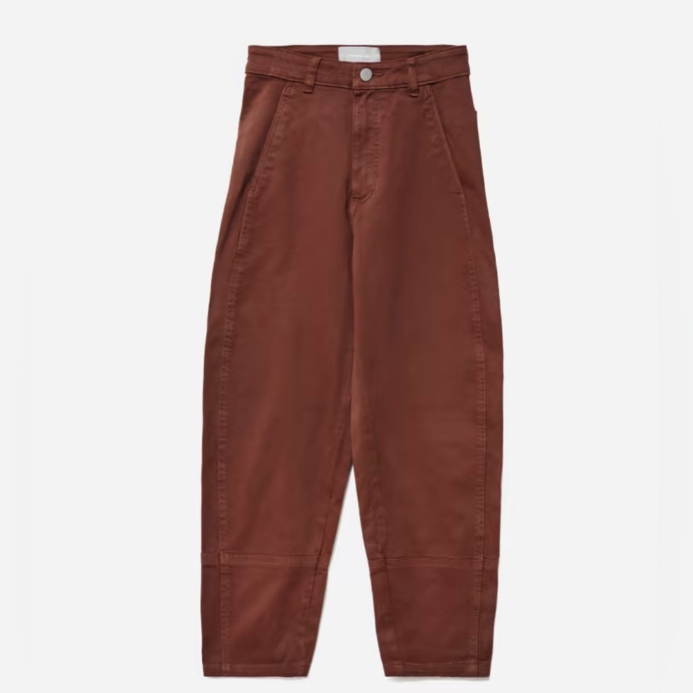 Everlane the Utility Barrel Pant in Rosewood size 6 Regular